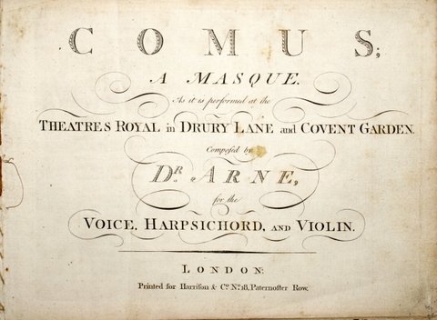 Comus. A masque as it is performed at the Theatres …