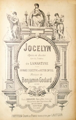 Jocelyn. Opéra en 4 actes tiré du poème de Lamartine …