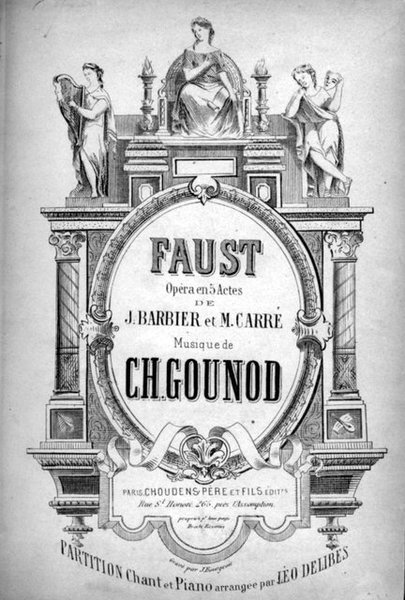 Faust. Opéra en cinq actes de J. Barbier et M. …