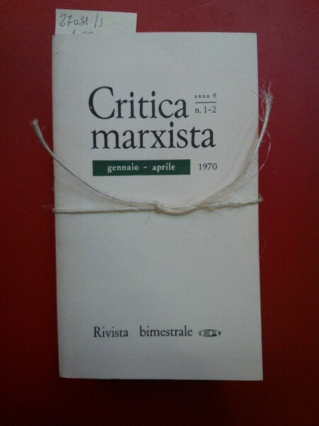 Critica marxista anno 8, 1970