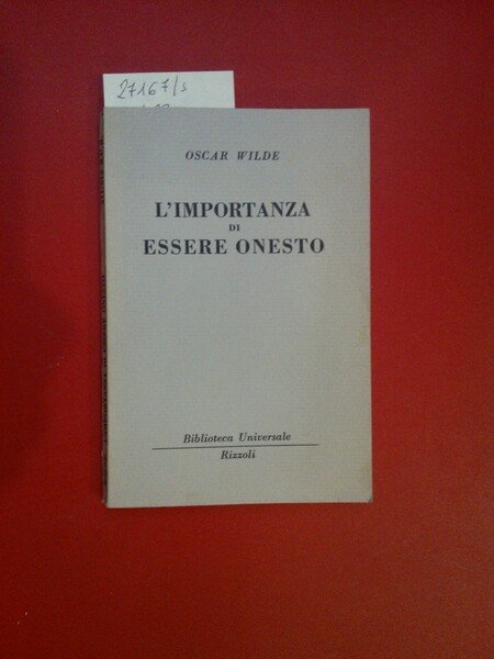 L'importanza di essere onesto