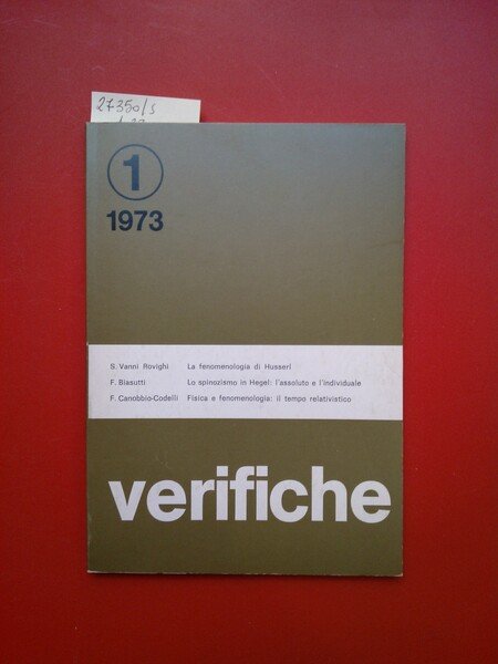 Verifiche anno 2, n°1, marzo 1973