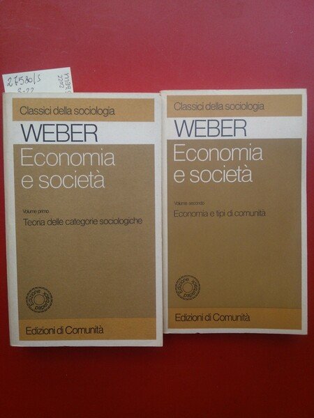 Economia e società 5 volumi
