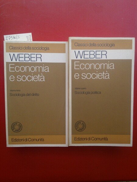 Economia e società 5 volumi