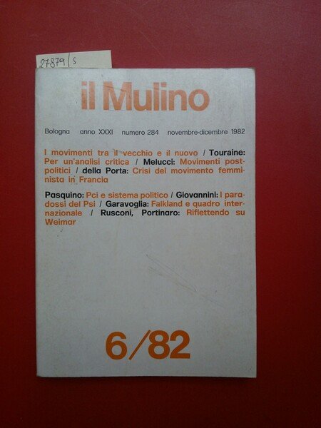 Il Mulino rivista bimestrale, n. 284, novembre- dicembre 1982