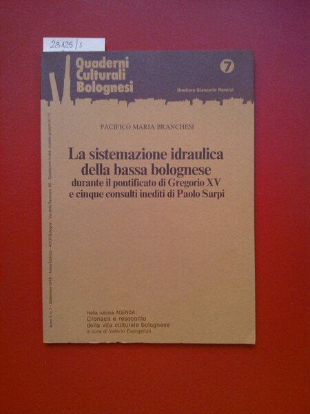 La sistemazione idraulica della bassa bolognese durante il pontificato di …
