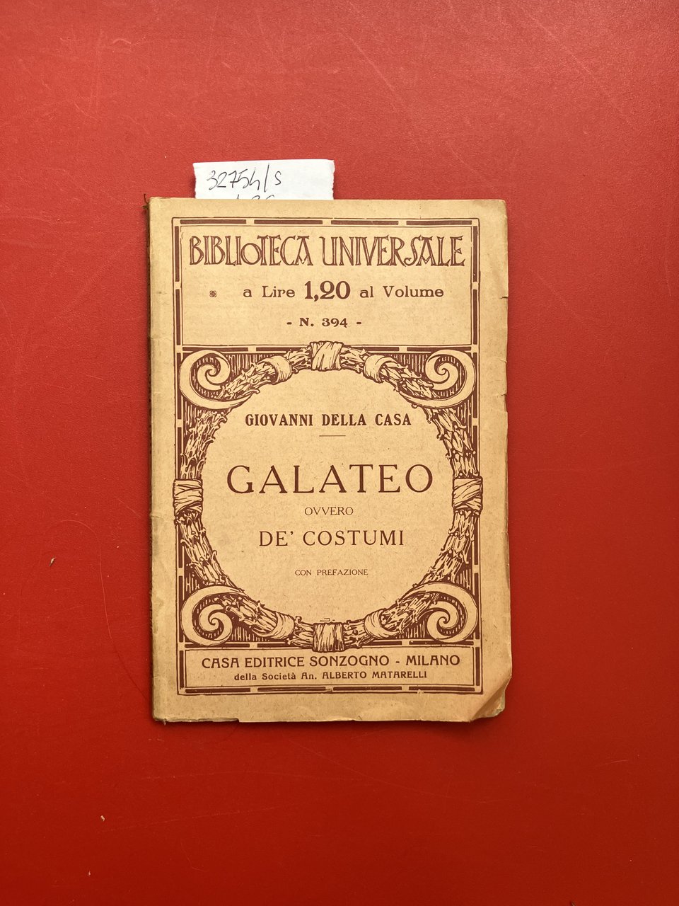 Galateo ovvero De' costumi | Immagine principale