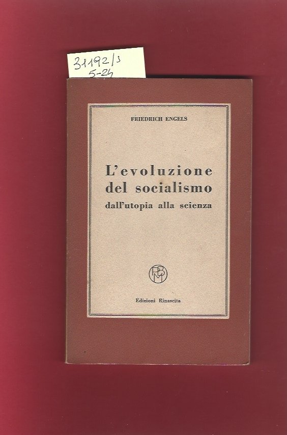 L'evoluzione del socialismo dall'utopia alla scienza