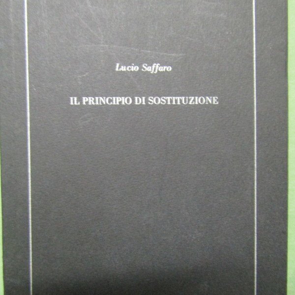 Il principio di sostituzione