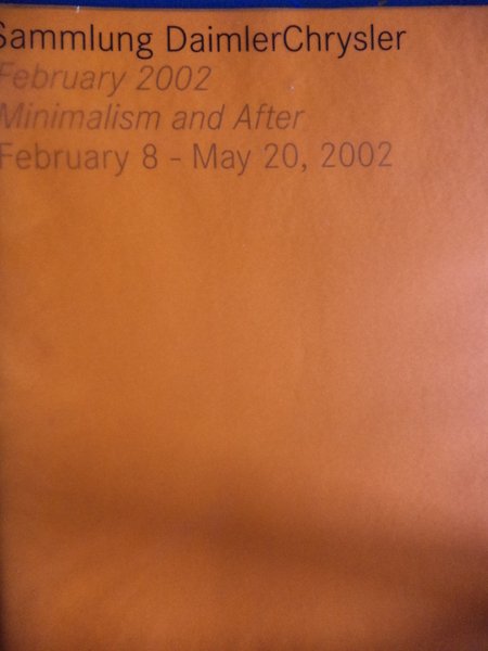 Minimalism and After