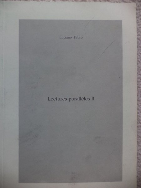 Lectures parallèles II