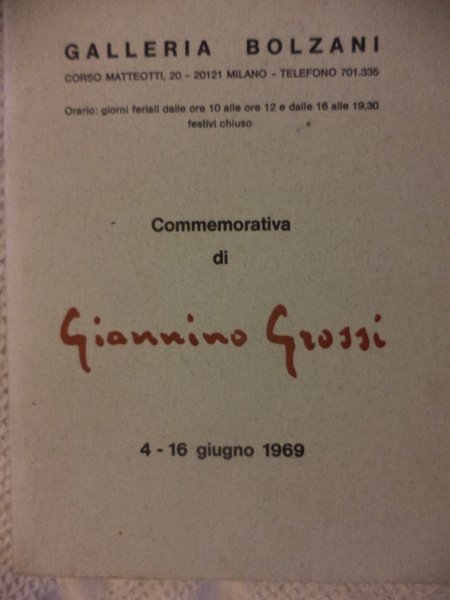 Commemorativa di Giannino Grossi