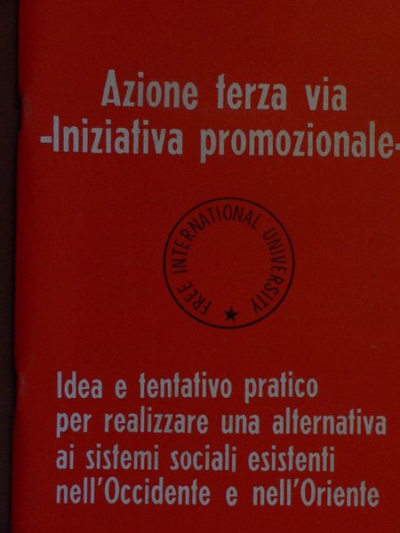 Azione terza via - Iniziativa promozionale
