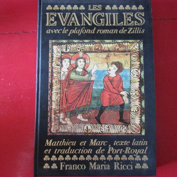 Les Evangiles avec le plafond roman de Zillis