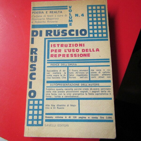 Istruzioni per l'uso della repressione