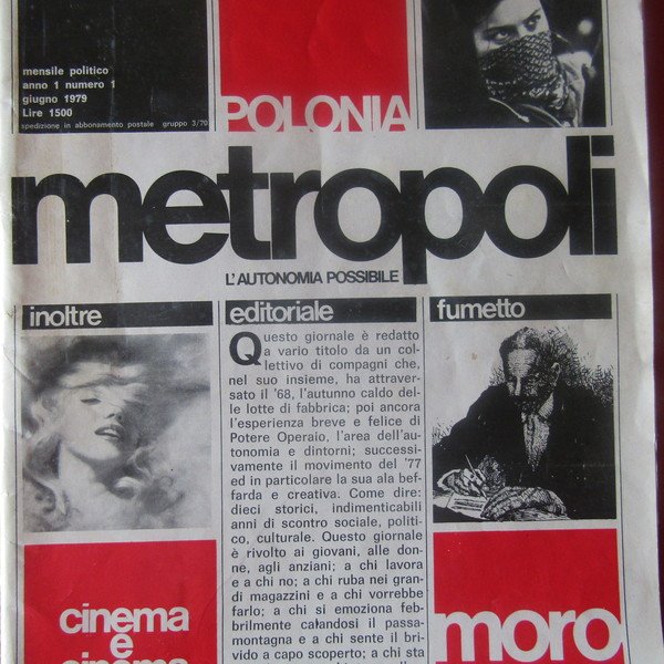 Metropoli Anno 1 Numero 1
