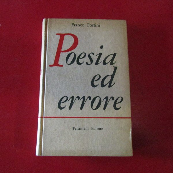 Poesia ed errore