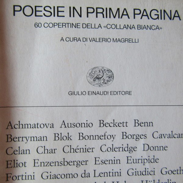 Poesie in prima pagina