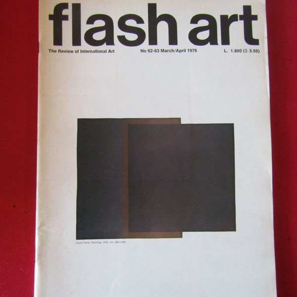 Flash Art n. 62-63 March - April 1976