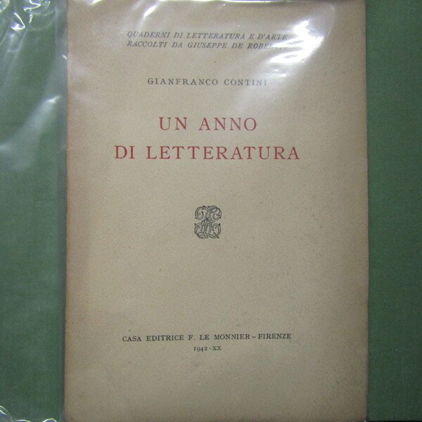 Un anno di letteratura