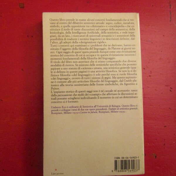 Semiotica e filosofia del linguaggio
