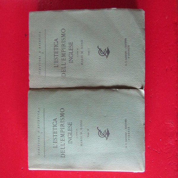 L'estetica dell'empirismo inglese ( Due Tomi )
