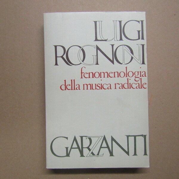 Fenomenologia della musica radicale | Immagine principale