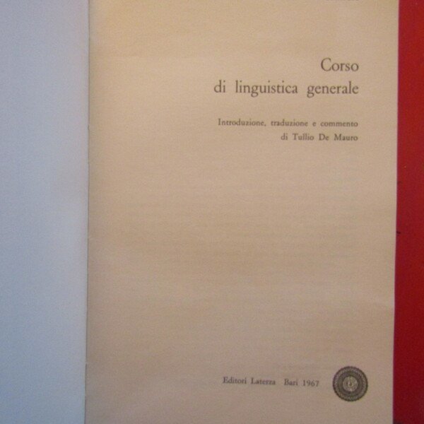 Corso di linguistica generale