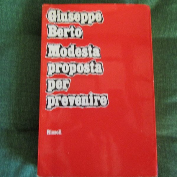 Modesta proposta per prevenire