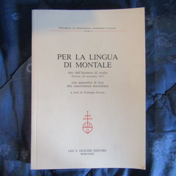 Per la lingua di Montale