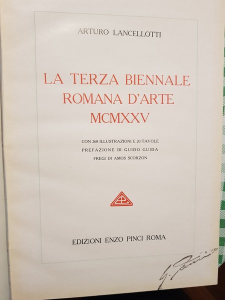 La Terza Biennale Romana d'Arte MCMXXV