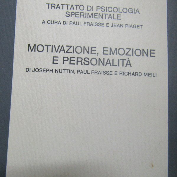 Trattato di psicologia sperimentale