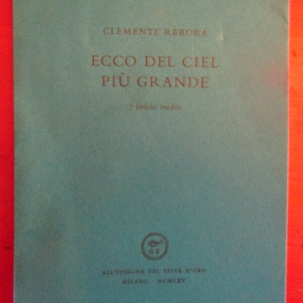 Ecco del ciel più grande