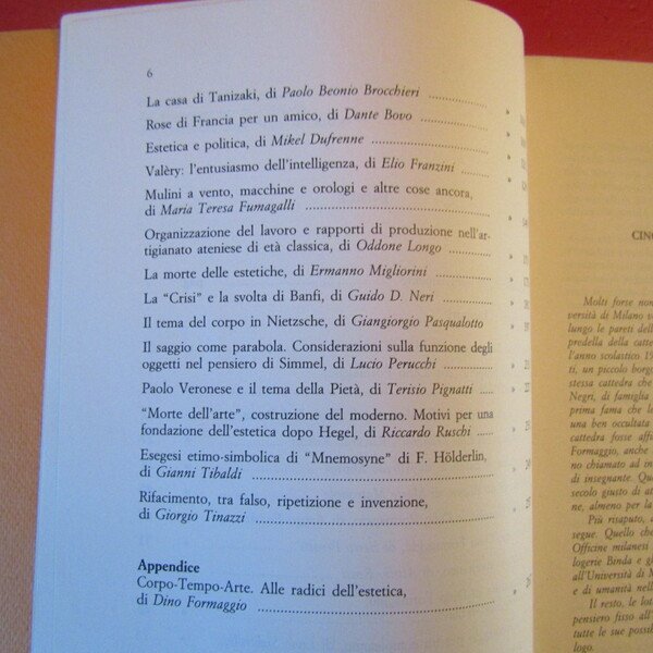 Dino Formaggio e l'estetica