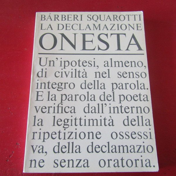 La declamazione onesta
