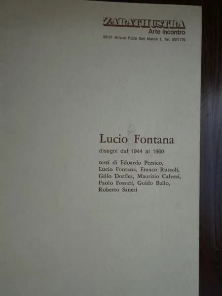 Lucio Fontana | Immagine principale