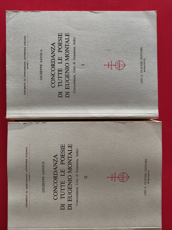 Concordanza di tutte le poesie di Eugenio Montale