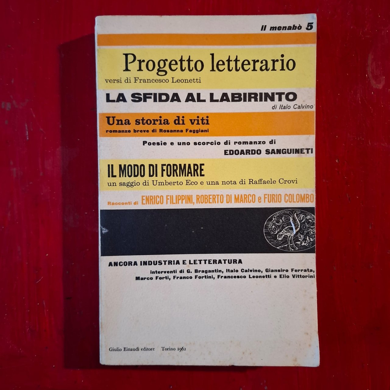 Il Menabò di Letteratura 5 | Immagine principale