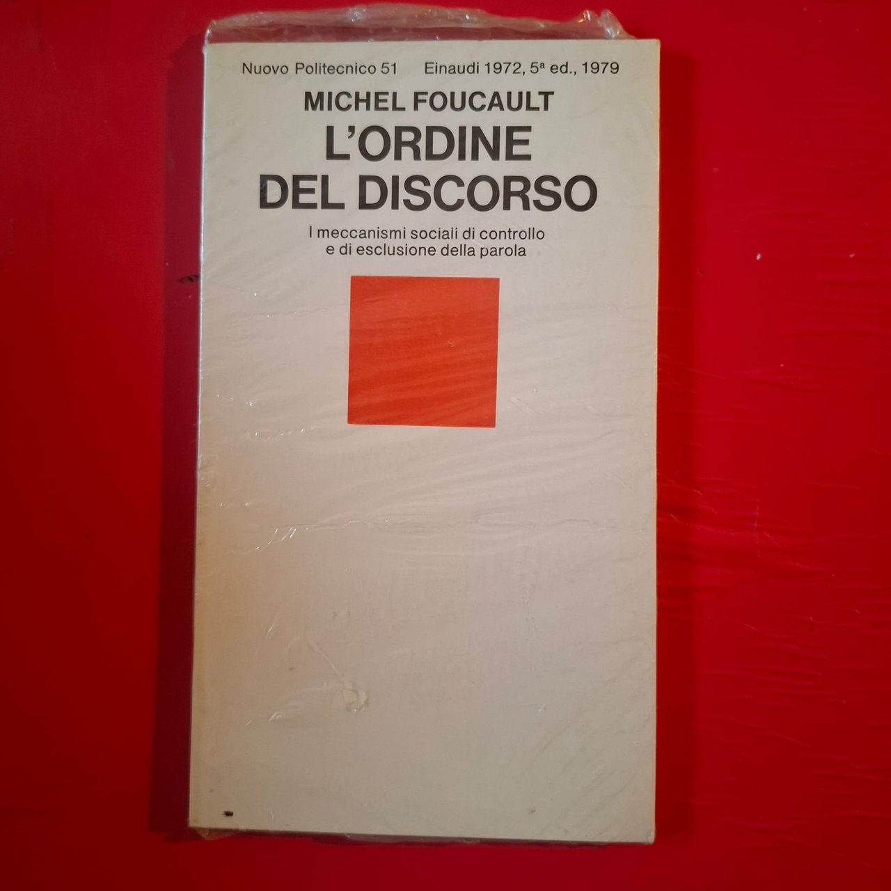 L'ordine del discorso | Immagine principale