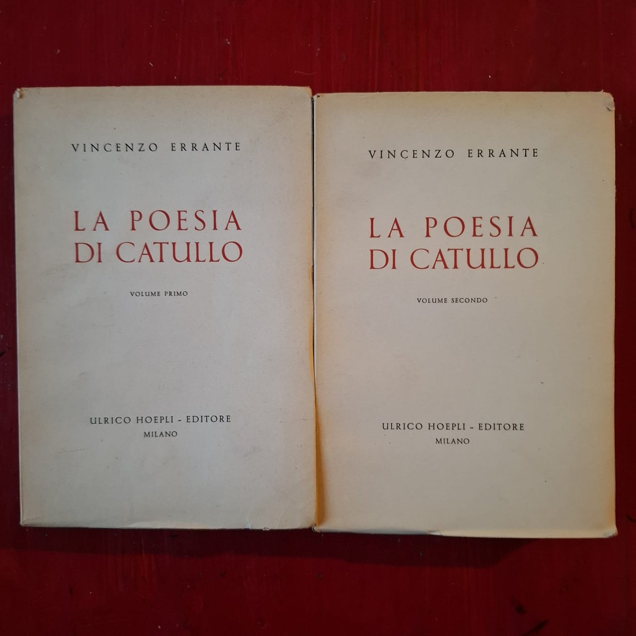 La poesia di Catullo ( due volumi ) | Immagine principale