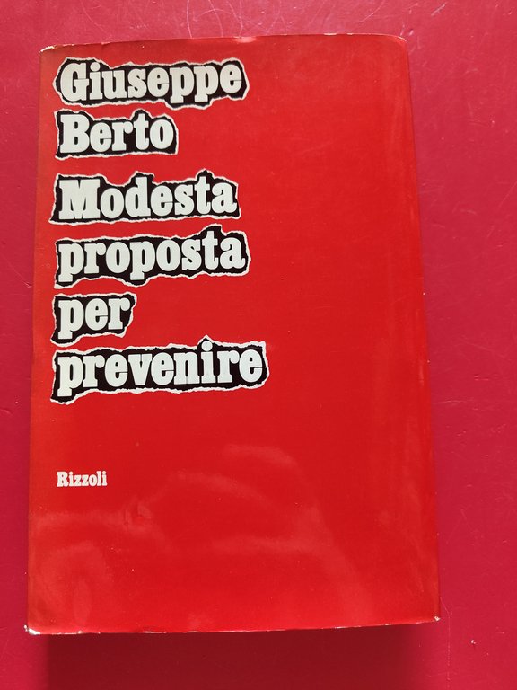 Modesta proposta per prevenire