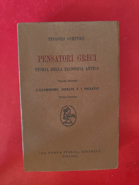 Pensatori greci Storia della filosofia antica