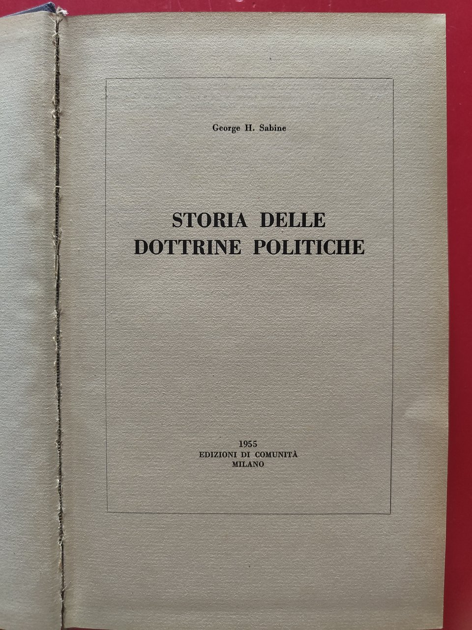 Storia delle dottrine politiche ( Volume I )
