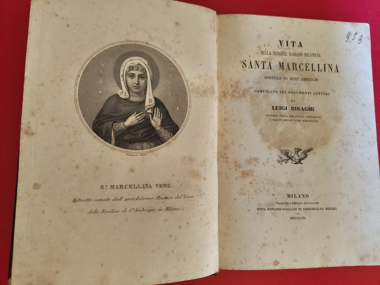 Vita della Vergine Romano-Milanese Santa Marcellina sorella di Sant'Ambrogio