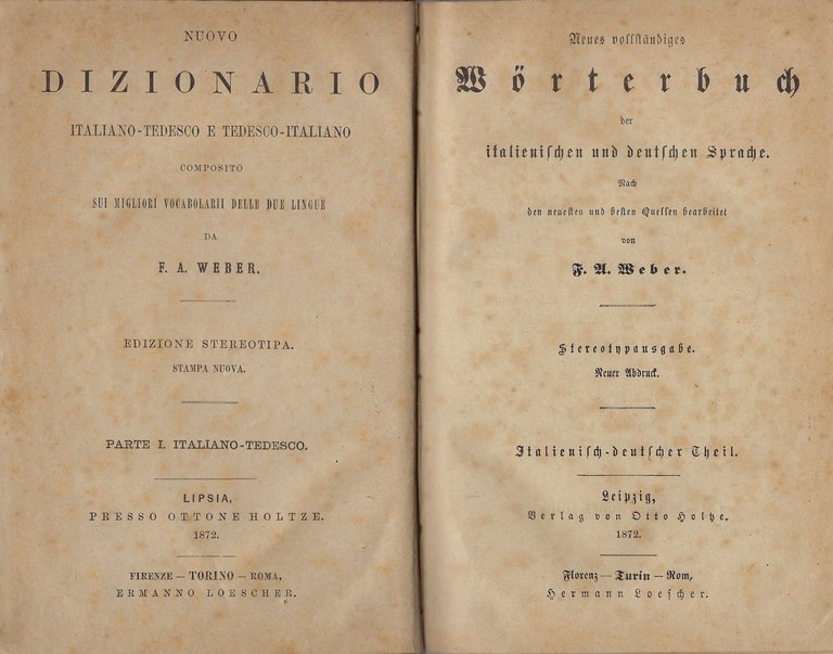 Dizionario Italiano-Tedesco Tedesco-Italiano