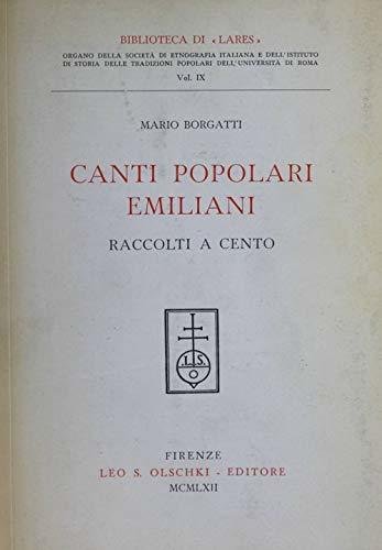 Canti Popolari Emiliani Raccolti A Cento