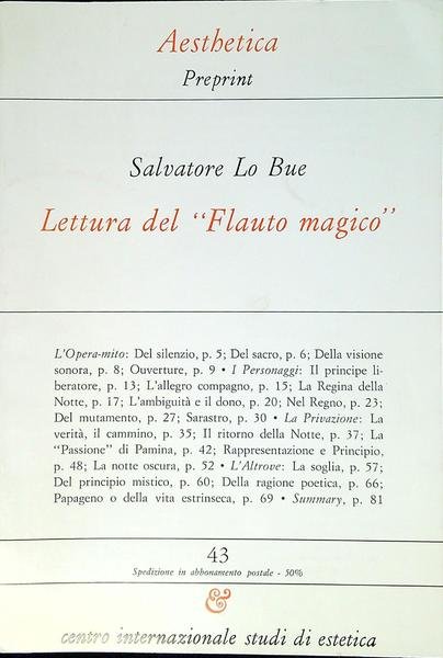 Lettura del Flauto magico