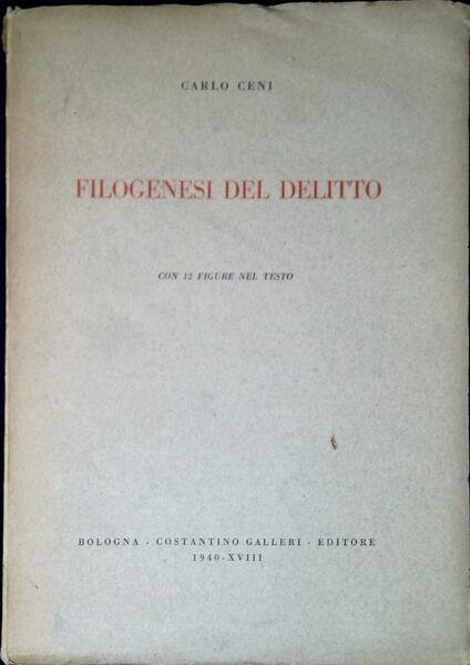 Filogenesi del delitto