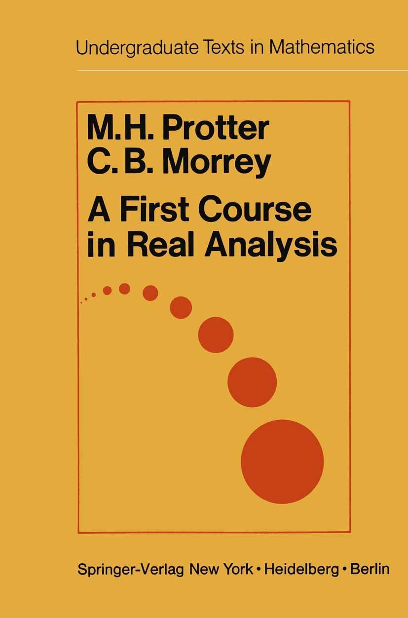 A First Course in Real Analysis | Immagine principale
