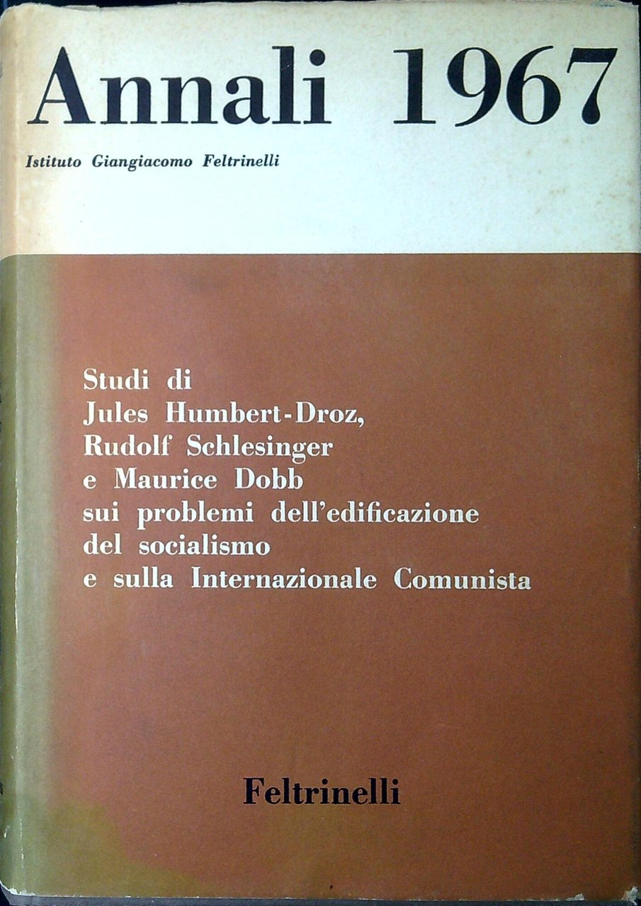Annali : anno nono, 1967